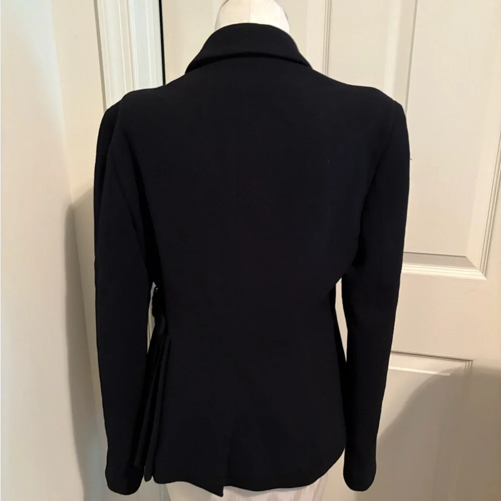 Dior Black Tailored Blazer Classic Suit crepe 8-10 $5200